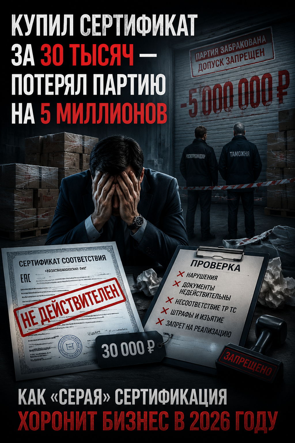 «Купил сертификат за 30 тысяч — потерял партию на 5 миллионов». Как «серая» сертификация хоронит бизнес в 2026 году