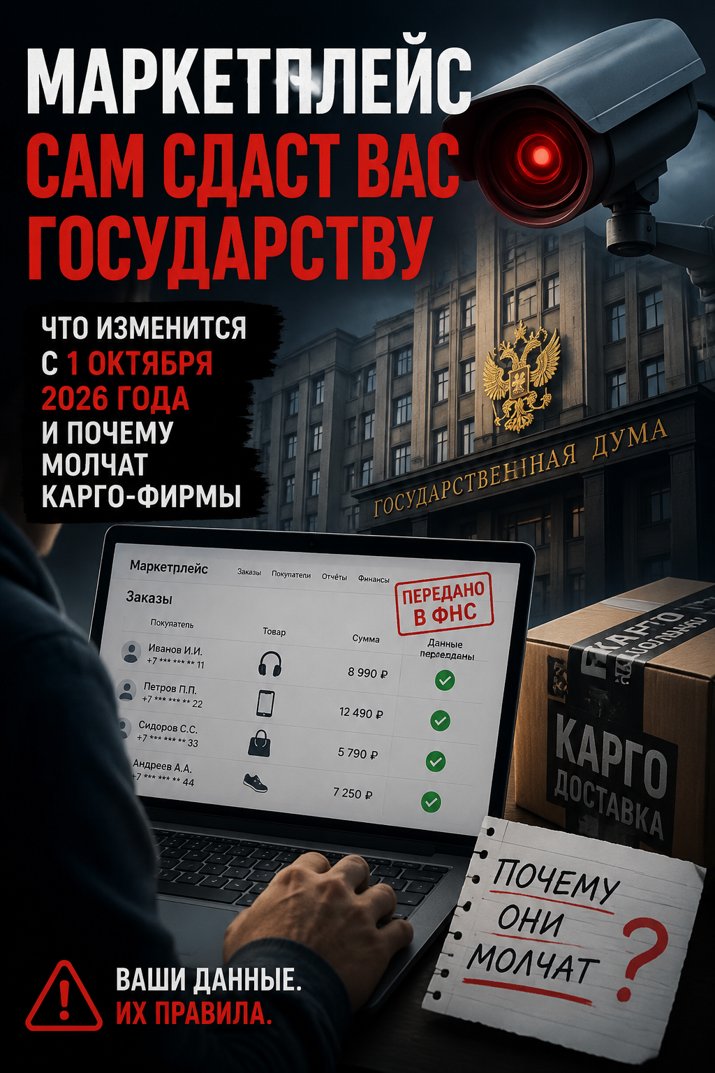 «Маркетплейс сам сдаст вас государству». Что изменится с 1 октября 2026 года и почему молчат карго-фирмы