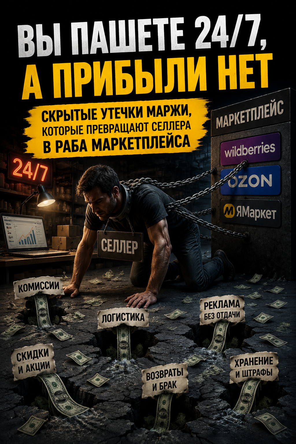 «Вы пашете 24/7, а прибыли нет». Скрытые утечки маржи, которые превращают селлера в раба маркетплейса